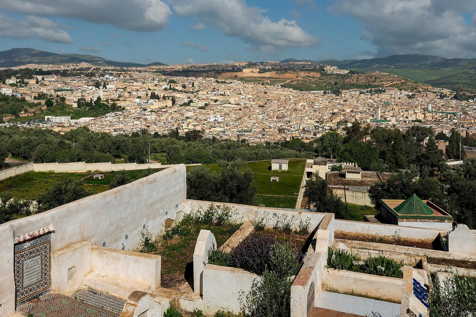 Vue panoramique de la médina de Fès